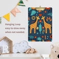 thumbnail image 7 of 12.5"x9" Cartoon Giraffes Clipboards, Standard A4 Letter Size Nursing Clipboard with Low Profile Metal Clip Decorative Clip Board for Office Supplies,Silver, 7 of 7