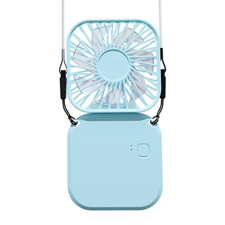 

Foldable Hanging Fan Comfortable Neckband Fan Outdoor Accessories (Sky Blue)