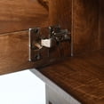 thumbnail image 6 of GDF Studio Modern Rectangle Wood Nightstand with Storage, Walnut, 6 of 12
