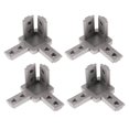 thumbnail image 1 of 4x Junta en apariencia de L, Soporte de Conector de Esquina Interior de con Ranura en T de Compatible con de Extrusión de Alumin DYNWAVEMX Conector de esquina interior de 3 vías, 1 of 8