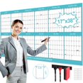 thumbnail image 1 of Calendario de pared Gannyfer 2025-2026 de borrado en seco laminado, 43 x 97 cm, 1 of 8