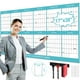 thumbnail image 1 of Calendario de pared Gannyfer 2025-2026 de borrado en seco laminado, 43 x 97 cm, 1 of 8