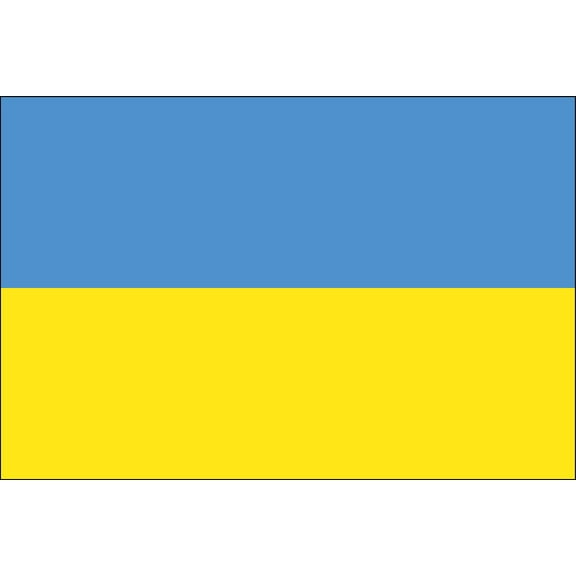 Ukraine 2' x 3' Indoor Polyester Flag