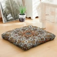 thumbnail image 4 of Traditional Sacred Mandala Meditation Pad Supportive Square Pillow with Boho Tribal Art, Skin-Friendly Fabric, Ideal for Cross-Legged Sitting, 4 of 6