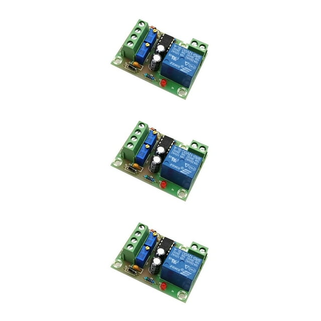 Decodeary 12V Intelligent Battery Charger Power Control Panel Controller Reverse Connect for Protection Board Automatic Charging 50x32x18mm 3Set