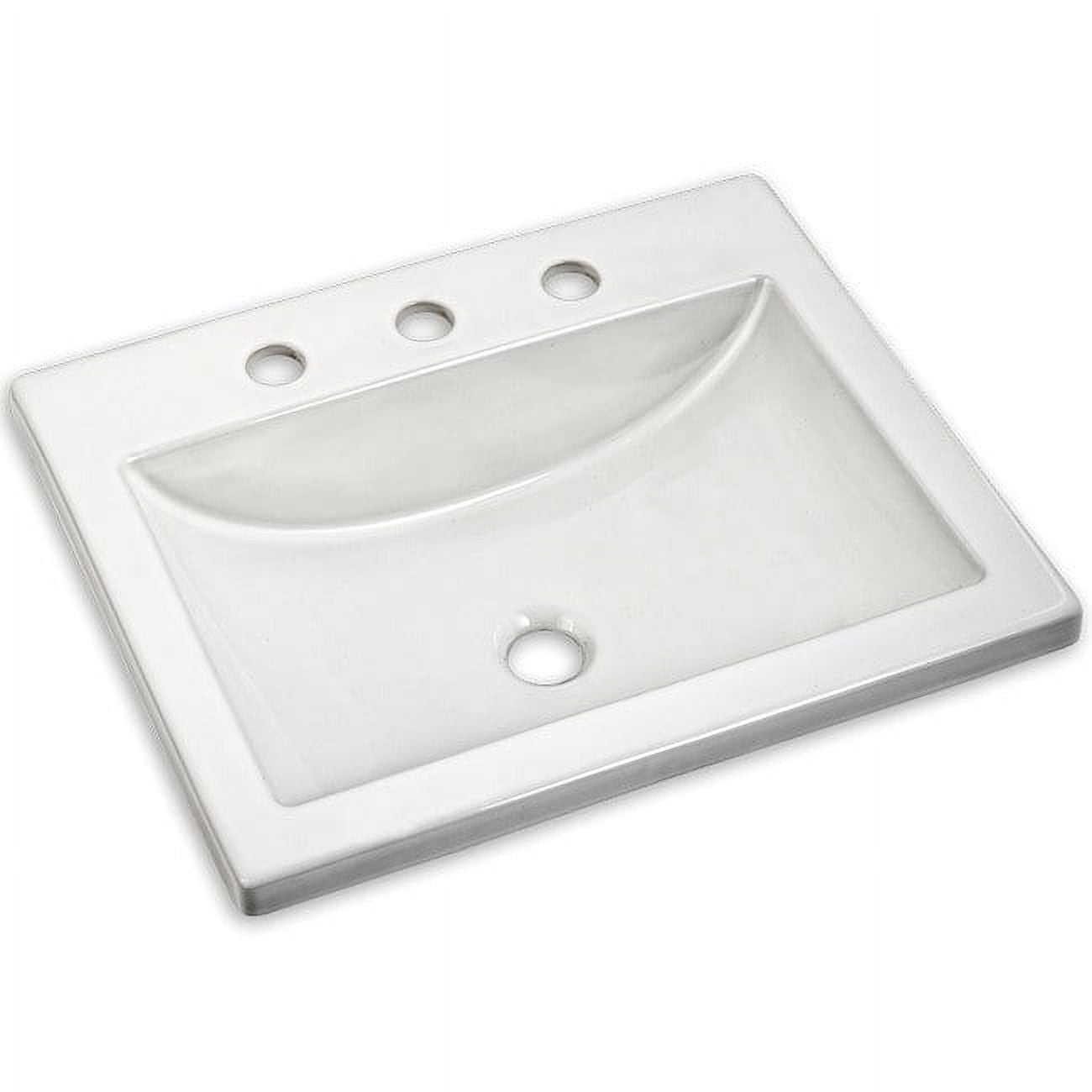 American Standard 0643.008 21" Drop-In Bathroom Sink - White