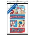 thumbnail image 3 of Nickelodeon Ren And Stimpy Wall Poster with Wooden Magnetic Frame, 22.375" x 34", 3 of 5