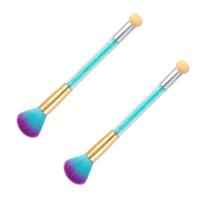 Pincel para decoración de uñas, cepillo de esponja degradado para uñas, juego de repuesto de esponja de 4 piezas, bolígrafo para uñas de doble punta
