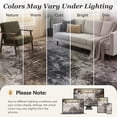 thumbnail image 7 of VUNATE 8'x10' Area Rugs for Living Room Washable Rugs Modern Abstract Distressed Indoor Rug Carpet Soft Fluffy Large Area Rugs for Bedroom Dining Room Office Foldable Nonslip Rug Black, 7 of 7