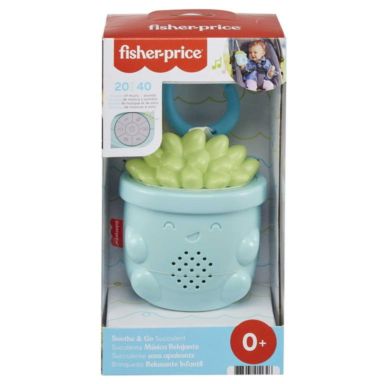 Fisher-Price Deluxe Baby Crib Soother Go Succulent, Portable