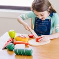 thumbnail image 2 of Melissa & Doug Cutting Food Play Food Set With Wooden Pieces, Knife, Cutting Board, 2 of 6