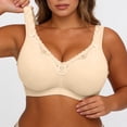 thumbnail image 6 of Gytharion Women's Full Coverage Bras Solid Color Lace Trim Wide Straps Plus Size Bras Support Everyday Wireless Bras, 6 of 6