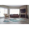 thumbnail image 3 of Ladole Rugs Modern Geometric Pattern Honeycomb Area Rug Carpet in Blue Grey Black, 5x8 (5'3" x 7'6", 160cm x 230cm), 3 of 4