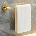 thumbnail image 5 of Gold Silver Bath Towel Bar Roll Tissue Paper Holder Rack for Bathroom Storage Shelf Hanger Toilet Toiletries Kitchen Accessories (Gold 40cm), 5 of 7