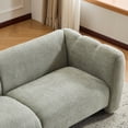 thumbnail image 6 of Christopher Knight Home 83" Modern Wave Design Sofa, 3 Seater Couch for Living Room & Apartment, Light Green, 6 of 10