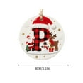thumbnail image 2 of 26 Christmas Tree Hanging Letter Ornaments A-Z Letter Decoration Xmas Alphabet Letters Santa Claus Snowman Reindeer Xmas Tree Hanging, 2 of 3