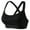 Black, variant on Sports Bras for Women Criss Cross Back Medium-High Support Bras Wireless Push Up Running Sports Yoga Crop Tops Black