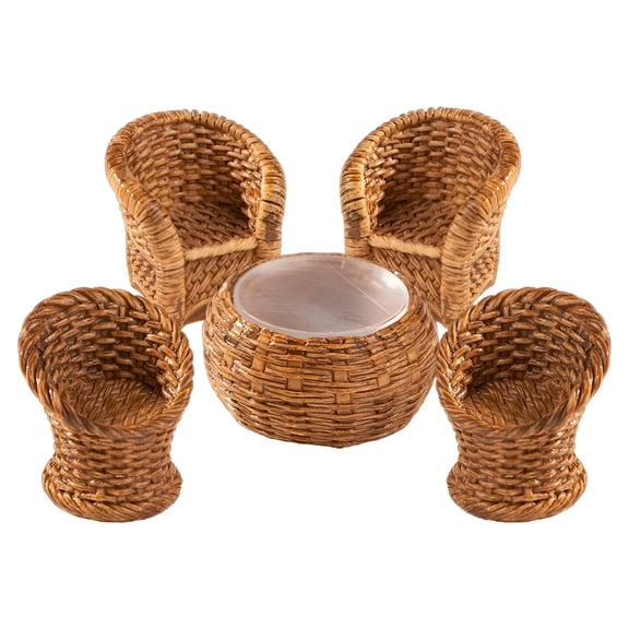 BESTSKY 5Pcs Dollhouse Furniture,Fine Craftsmanship Dollhouse Accessories,Trusted Quality Doll House Furniture