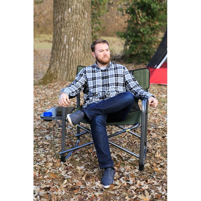 Ozark Trail Adult Director Camping Chair XXL, Green 