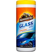 Armor All 10865 One-Step Glass Wipes, 25-Count, Each
