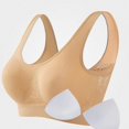 thumbnail image 2 of WAVSUF Women's Seamless Sports Bras with Removable Pads High Support Wirefree Daily Active Yoga Bras Beige Size S-5XL, 2 of 7