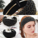 thumbnail image 5 of Diademas duras anchas, banda para el cabello hecha a mano Vintage de moda, diadema de punto de tela Retro para mujeres y niñas, accesorios para el cabello MFZFUKR CPB-DE-LYY765-2, 5 of 5