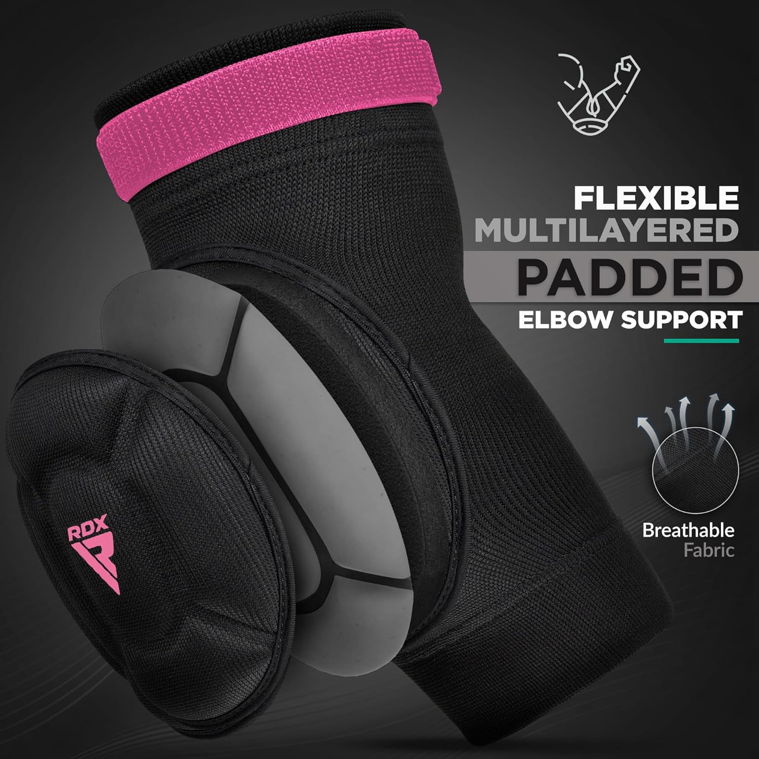 RDX MMA Elbow Brace Elbow Support Arm Brace Elbow Sleeve Adjustable Elbow Support