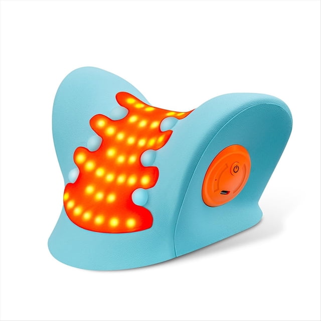 Masajeador Eléctrico de Cuello, Relajante de Cuello y Hombros, Dispositivo de Tracción Cervical para Aliviar el Dolor de ATM y Alinear la Columna Cervical.