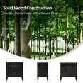 thumbnail image 4 of Farmhouse Wooden 2-Drawer End Table with USB Charging Station Storage for Living Room, Sofa, Accent Chair or Recliner Black, 4 of 8
