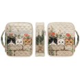 thumbnail image 2 of ZUXONGSY Cat Pansy Print Bible Case for Women Quilted Bible Carrier Sturdy Scripture Bag with Handle Journal Case for ChuZU, 2 of 7
