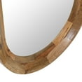 thumbnail image 5 of Creative Co-Op Oval Wood Framed Wall Mirror, Natural, 5 of 8