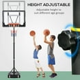 thumbnail image 6 of Outdoor Basketball Hoops Soozier Portable Basketball Hoop System Stand with 33in Backboard, Height Adjustable 5FT-7FT for Indoor Outdoor Use,Indoor Basketball Hoops, 6 of 10