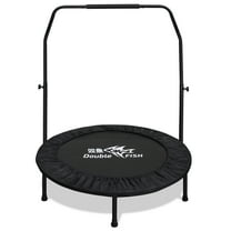 38" Mini Trampoline for Kids with Handle, Toddler Trampoline, Exercise Rebounder with Foam Handle, Indoor Trampoline, Kids Mini Trampoline, Small Rebounder Trampoline for Indoor and Outdoor Use