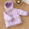 thumbnail image 5 of Xdegoge Toddler Kids Winter Puffer Jacket Hooded Thick Warm Coat Windproof Outerwear with Pockets for Boys Girls Fall Padded Parka Down Snow Wear, 5 of 6