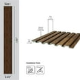 thumbnail image 4 of MG-1002 Large Slats Brazilian Cherry 94.5 in x 9.45 in Polystyrene Wood Slat Walls (62 Sq.ft / Pack) - 10 Pieces, 4 of 5