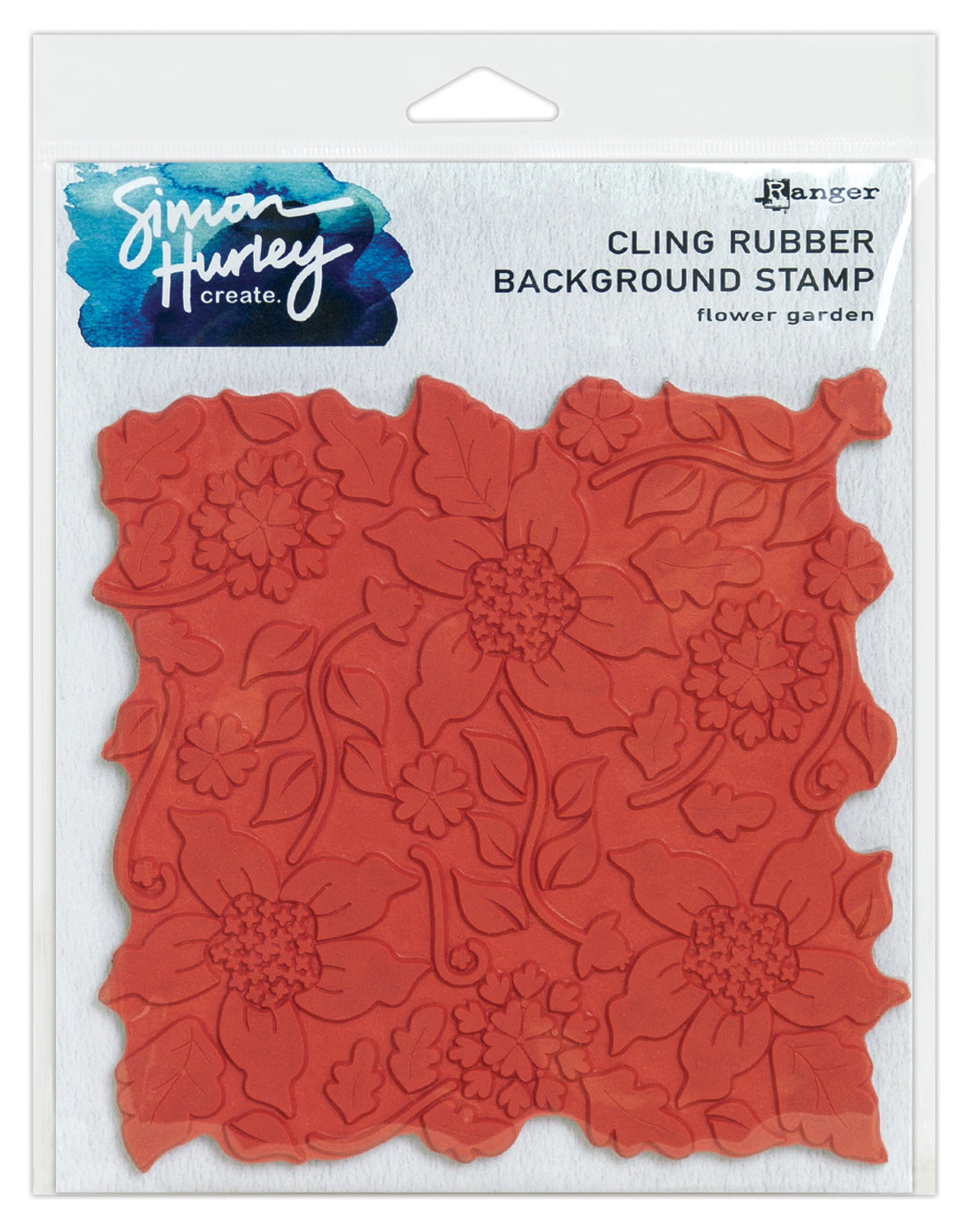 Cling Stamps 6"X6" Flower Garden 789541067450 Simon Hurley create 