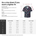 thumbnail image 5 of Lsque Colorful Dreamcatcher1 print Men's Cuban Collar Short Sleeve Shirt Summer Beachwear Casual Button Down Fashionable Vacation Leisure Shirt-Large, 5 of 7