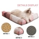 thumbnail image 3 of Colchoneta refrescante de ratán para mascotas, accesorios para cama de dormir, lavable, 3D, portátil, cómoda, impermeable, duradera, colchón de verano para gatos y cachorros., 3 of 6
