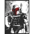 thumbnail image 2 of Men's Star Wars Boba Fett pop of red Sweatshirt Black 3X Large, 2 of 4