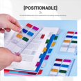 thumbnail image 3 of LAICAIW 480 Pieces Sticky Tabs Transparent Page Markers, Laser Gem Sticky Note Tabs Colored Writable and Repositionable Index Tabs, Tabs for Annotating Books, 3 of 7