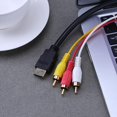 thumbnail image 3 of Cable AV 1 5 M HD Compatible Con A 3RCA Cable Audio Chapado en Oro para Decodificador TV, 3 of 9