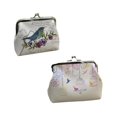 thumbnail image 1 of QJUHUNG Coin Purse for Women Secure Kiss Lock Closure Coin Pouch Compact RFID Blocking Change Purse for Daily Essentials, 1 of 2