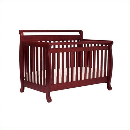 Davinci Emily 4 In 1 Convertible Crib In Cherry With Crib Mattress