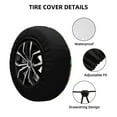 thumbnail image 4 of Gaeub Easter Eggs1 14-17in Tire Cover, Spare Tire Cover, for Camper Caravan, Trailer, Car, Truck, SUV, Jeep - 16 inch, 4 of 9
