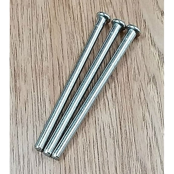 Hinge Pins for Doors - 4 inches - Satin Nickel - 3 Pack
