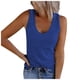 thumbnail image 1 of Camisetas de entrenamiento Umfun para mujer, camisetas sin mangas para mujer, tops halter para mujer, camisetas sin mangas lisas con cuello en U, camisetas informales de verano para hacer ejercicio, 1 of 5