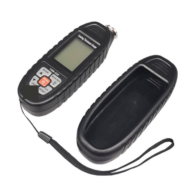 LED Light New Car Paint Thickness Gauge Metal Zinc Coating Thickness Tester Meter Fe & NFe & Fe+Zn ,Easy to Use