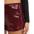 thumbnail image 4 of No Boundaries Sequin Hot Shorts, 2.5'' Inseam, Women's, 4 of 5