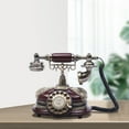 thumbnail image 3 of American Style Retro Wired Rotary Dial Old Phone, Classic landline with Dialing Function,Desktop Phone Handset For Home Office Cafe Bar Decoration, 3 of 21