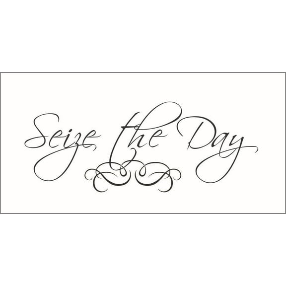 Seize the Day Vinyl Quote - Large
